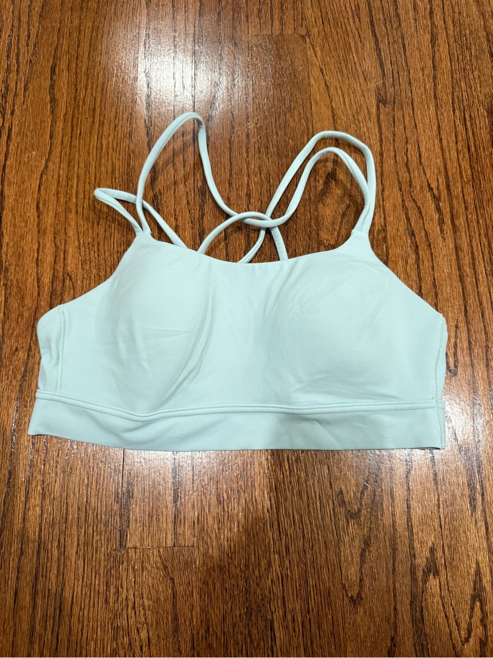 Athleta Pale Mint Strappy Sports Bra